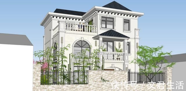 自建房|占地133平方三层农村自建房,7卧室1挑空客厅4卫1大露台欣赏美景