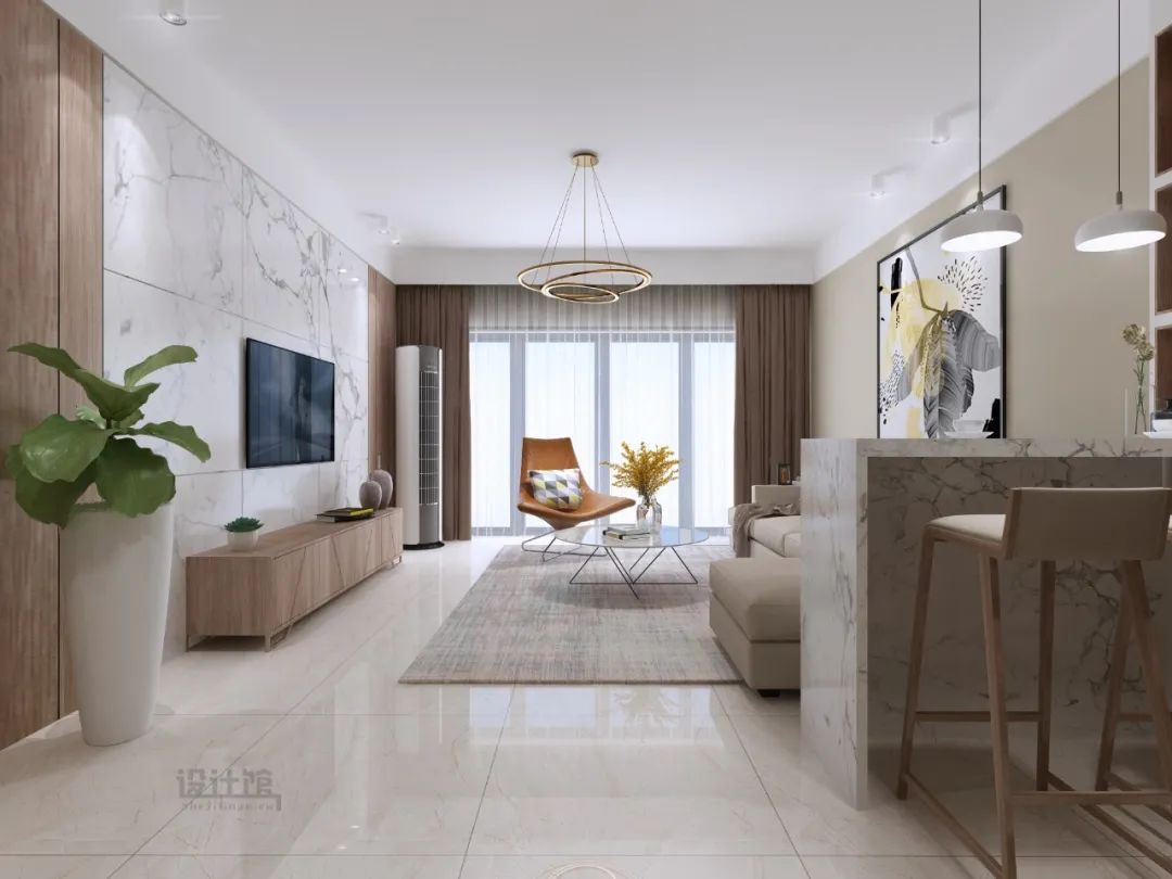 装修|电视墙设计,要不要对称处理?不对称的话,电视墙如何设计?