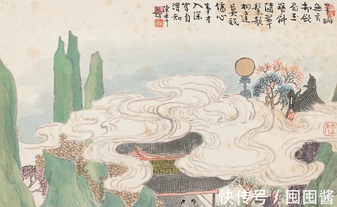 同时代$「津门网」他是画家任熊之子,其构图饱满色彩丰富,不流于世俗