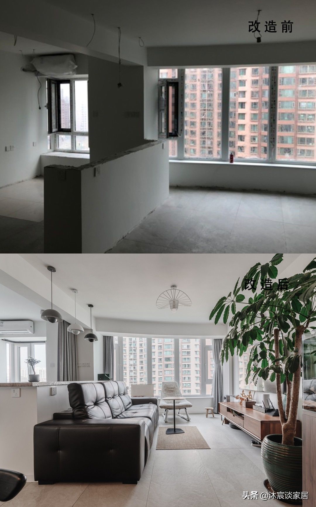 卧室|她家看着平淡,但简洁清爽,用窗帘隔出一间卧室,温馨且幸福