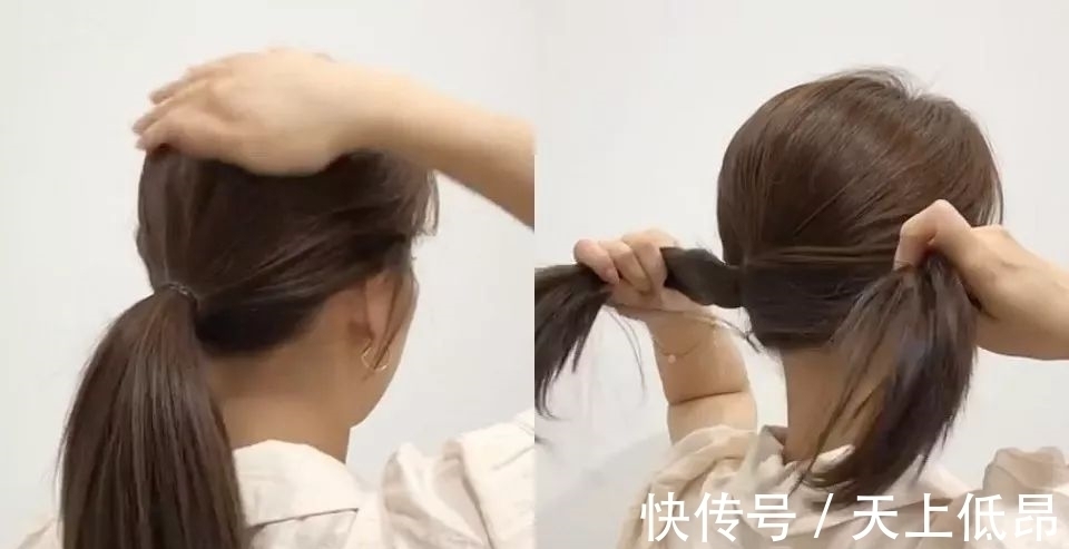 根部 发型师手把手教学!韩系马尾关键技巧,绑出蓬松碎发、不松垮马尾