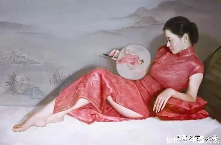 旗袍!油画中的旗袍女子风情万种艺术大观美术专题作品欣赏