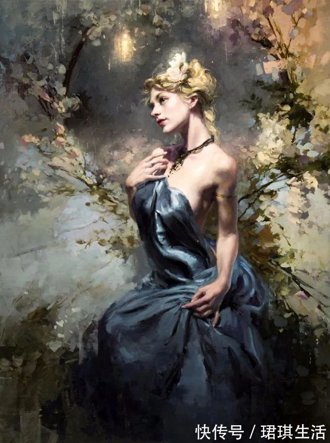 艺术家$艺术家杰里米·曼恩的油画,颜色既生动又大气!