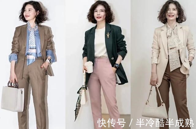 搭配 50、60岁别穿“奶奶装”，学这两位中年时尚博主的穿搭，减龄高级！