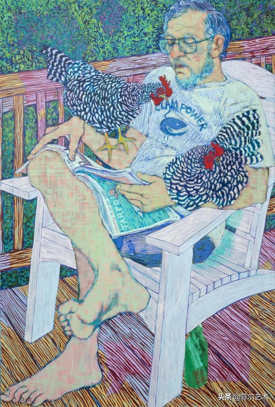 霍普·冈洛夫&美国画家霍普·冈洛夫用平静的笔触描绘强烈的感情