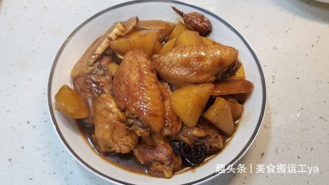 可口鸡翅炖土豆做法来喽,每天一道家常菜,天天不重样!