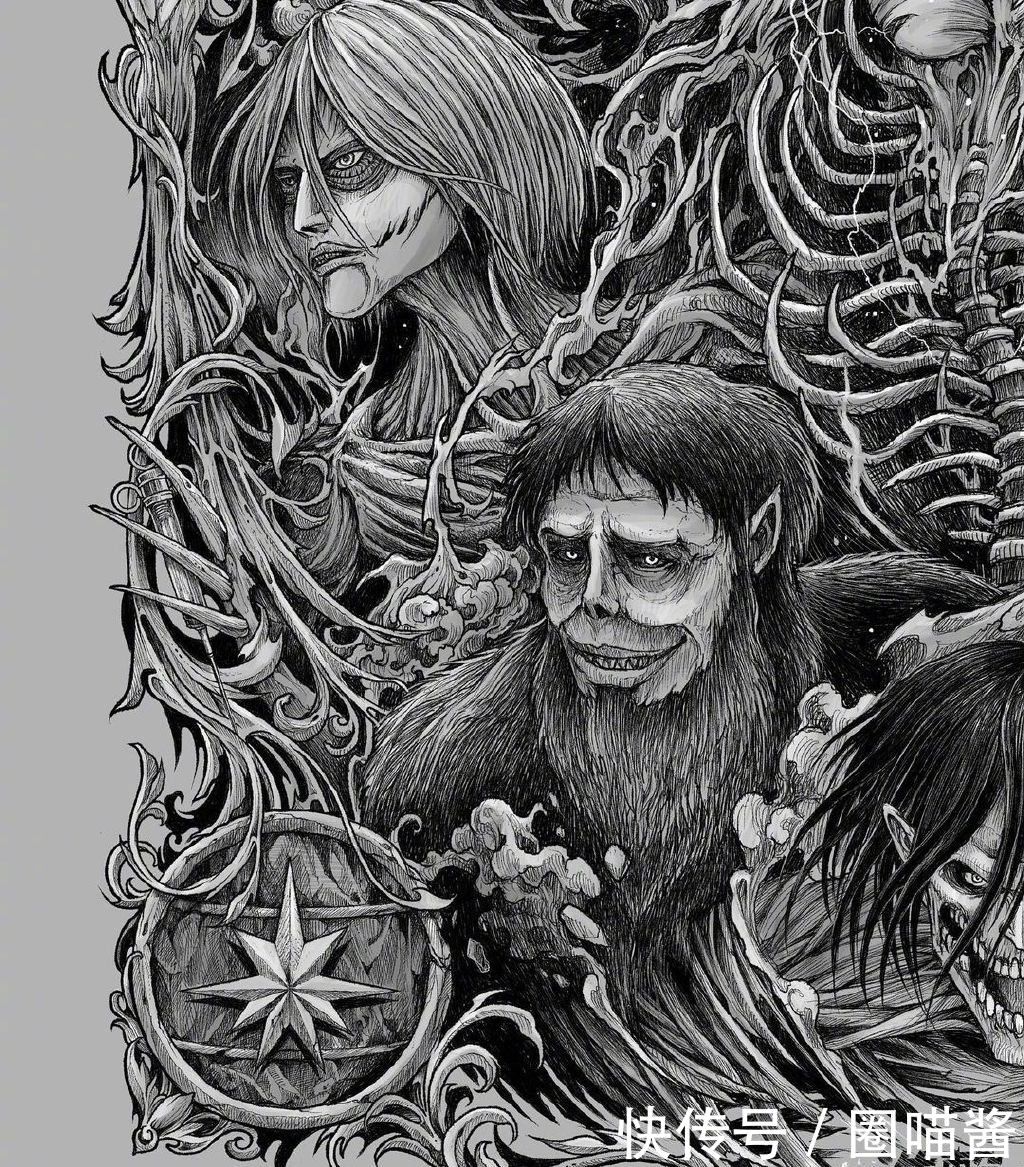 菲律宾艺术家5天绘制进击的9大巨人,超