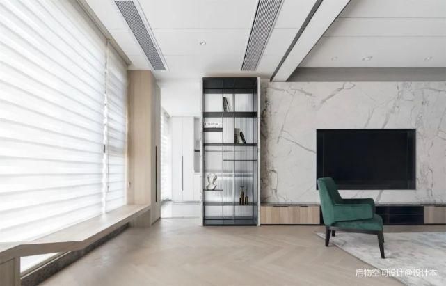 榻榻米|76㎡小三居,经典黑白灰+飘窗榻榻米,从玄关美到卧室