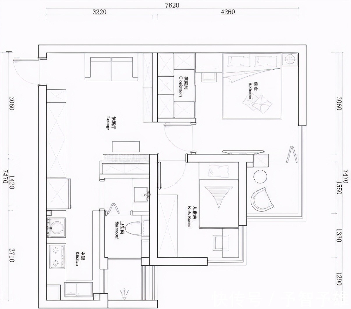 大柜|三口之家的62㎡两居，半米不浪费，收纳力太强了，清新简约真舒适
