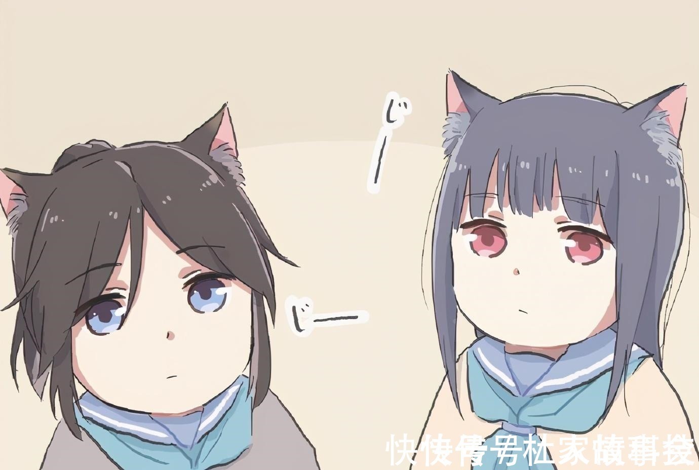 猫咪|上厕所被猫咪围观,画师大佬把这个场景用动漫的方式画了下来