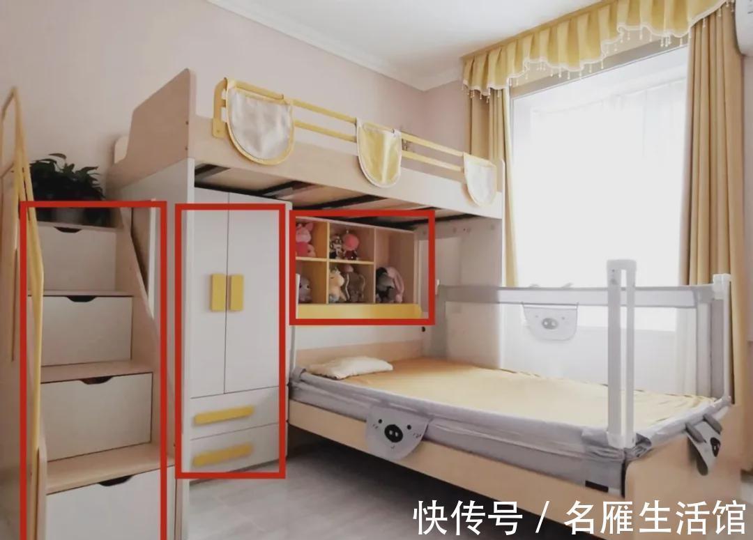 l型|比起普通的上下铺，现在流行这种L型高低床，还能多一倍收纳面积