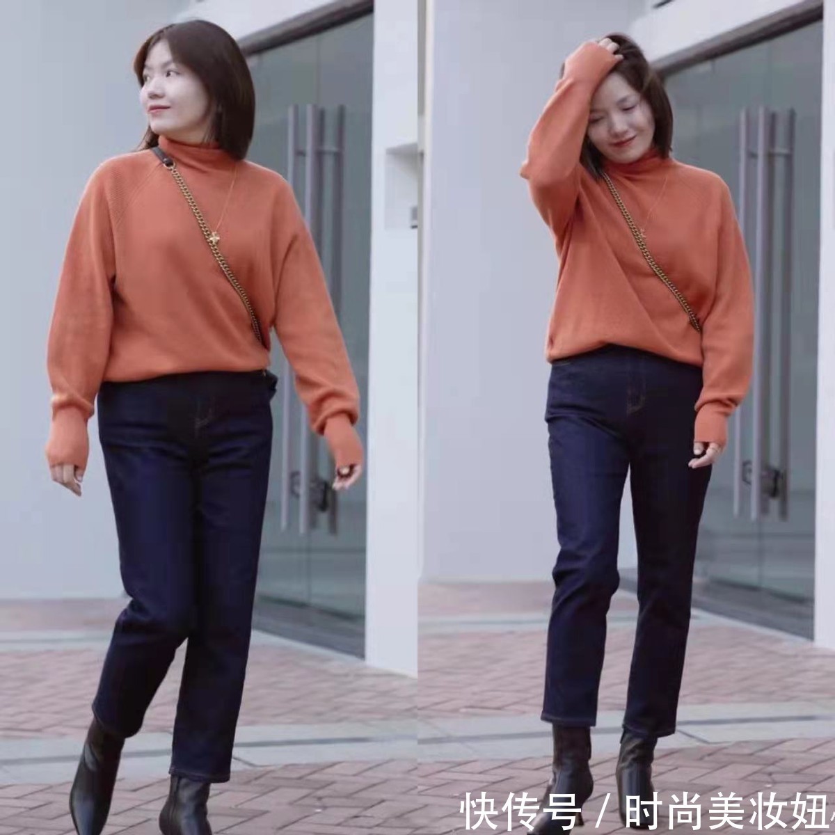 大衣|这才是“微胖”女生该有的穿搭,实用显瘦就算,还超显腿长