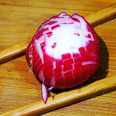 保鲜膜|胭脂水萝卜花