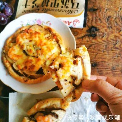 香菇|每次做这道鲜虾杂蔬披萨,隔壁小孩都会来敲门