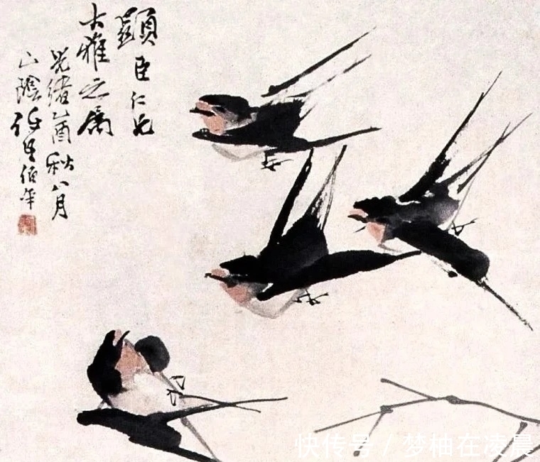 笔法&任伯年笔下的小写意鸟儿