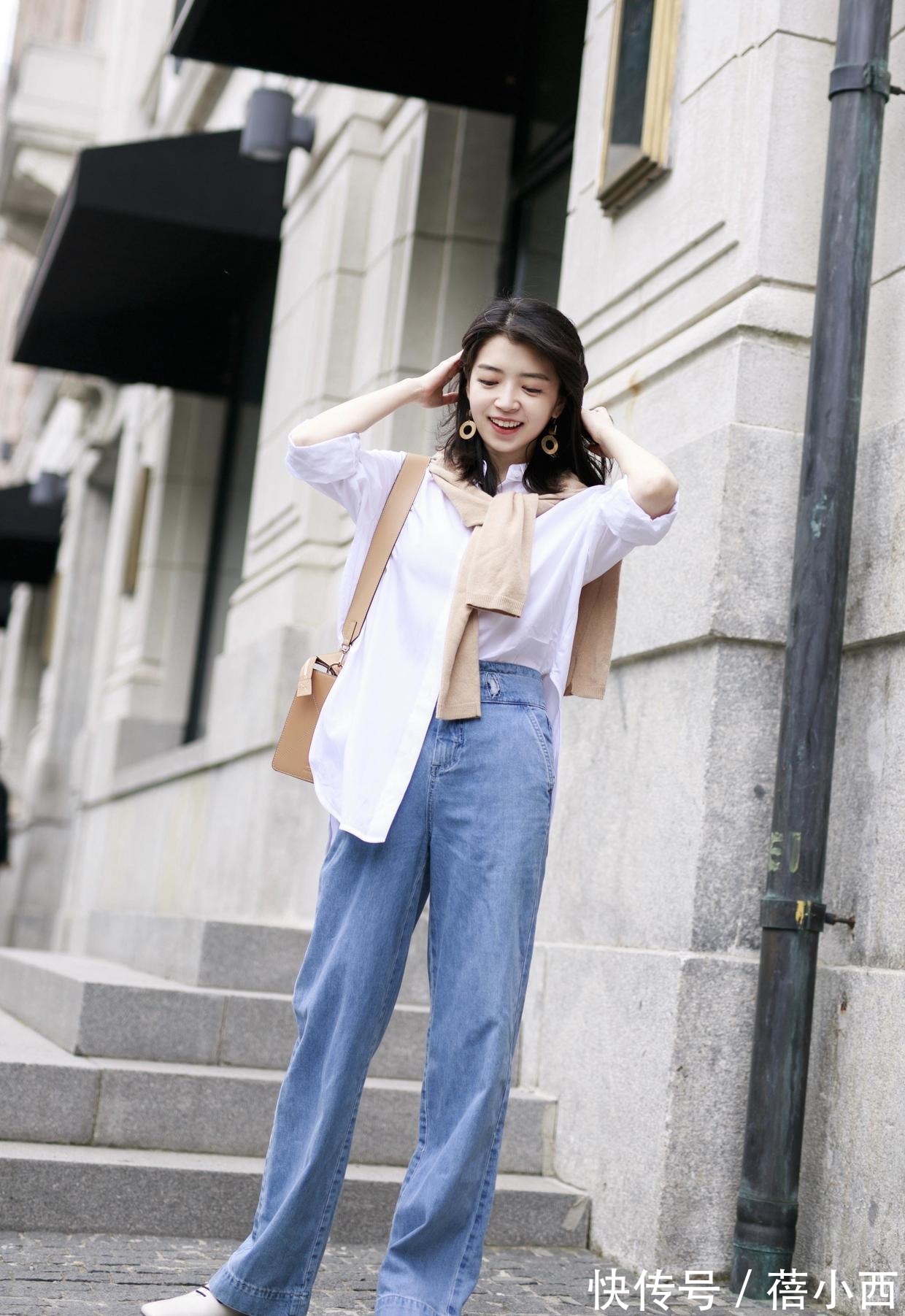 修饰|紧身裤过时了,这几条牛仔裤谁穿谁瘦,看三木博主演绎的长腿穿搭