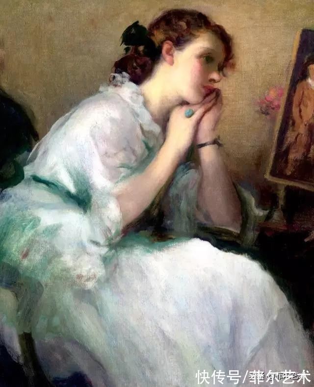 画家|和谐色调，高雅绝伦~法国画家弗尔南·图森特女性人物油画赏析
