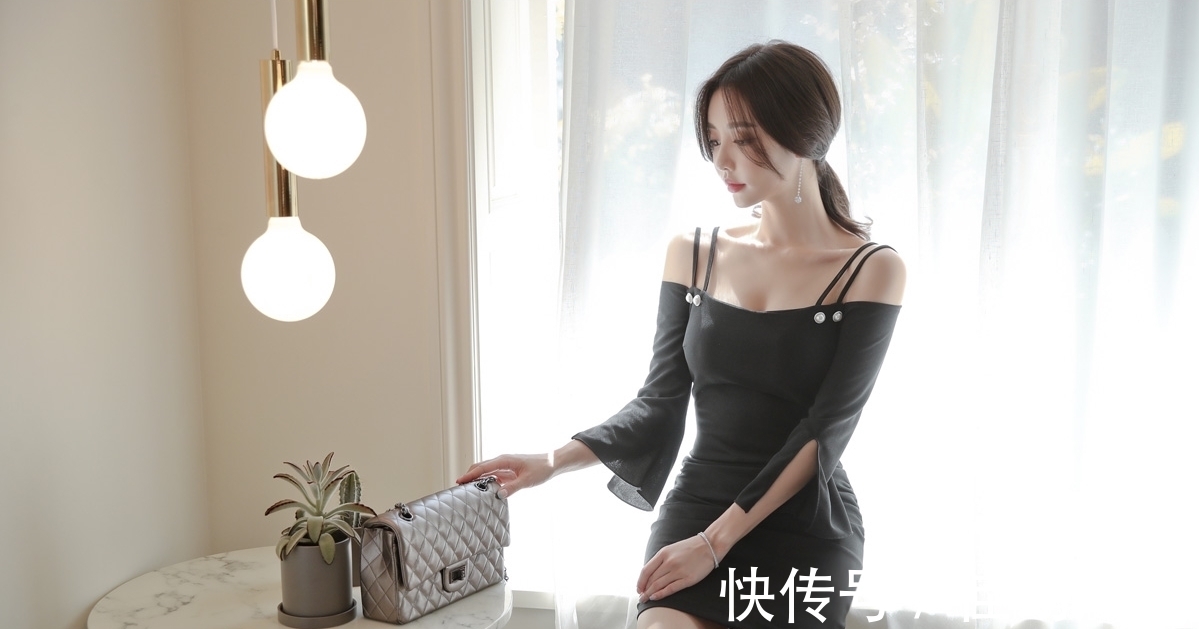 优雅|穿搭秀,白皙阳光的紧身裙美女,展现与众不同的气质