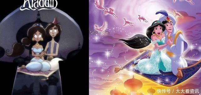 样子|当迪士尼动画变成暗黑风，艾莎和白雪公主的样子有点可怕！