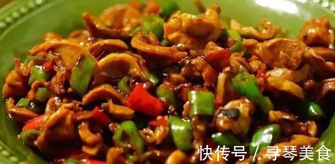 豆瓣酱|美食看看小米椒爆鸡胗，肥肠炖土豆，五花肉烧萝卜，葱爆虾仁