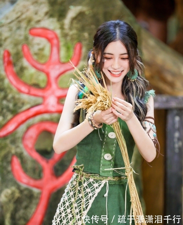 焦点|Angelababy成为《跑男》焦点,腰系草绳也能这么美,颜值依旧能打
