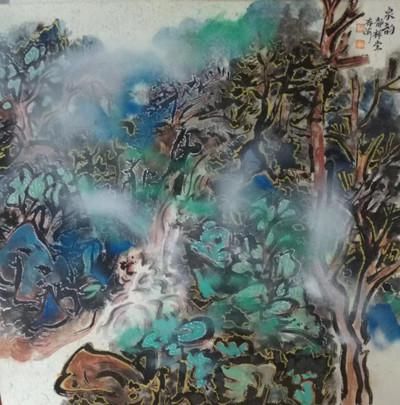  山水|青紫重彩一一王存海