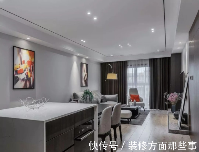 港湾|125平三室改二居室,用现代风设计一个温馨的港湾