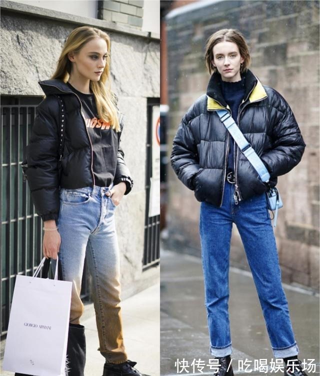 时髦 入冬了，该为自己选择一款棉服了，黑色的棉服百搭又时髦、还保暖！