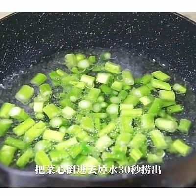 #我心中的冬日限定#菜心肉末蛋炒饭|做法巨简单,巨好吃