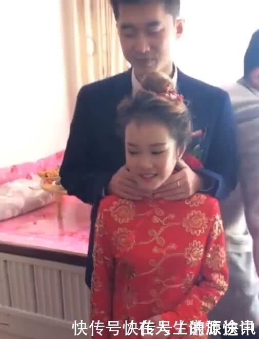 婚礼|抖音“最萌身高差”婚礼,新郎像捡到宝一样,新娘却是这种画风!