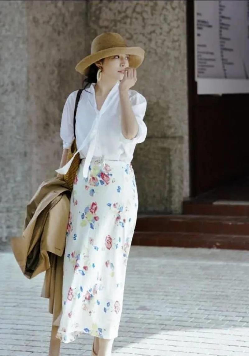 搞定|印花连衣裙+外套,5款造型搞定空调屋穿搭,时髦温度两手抓