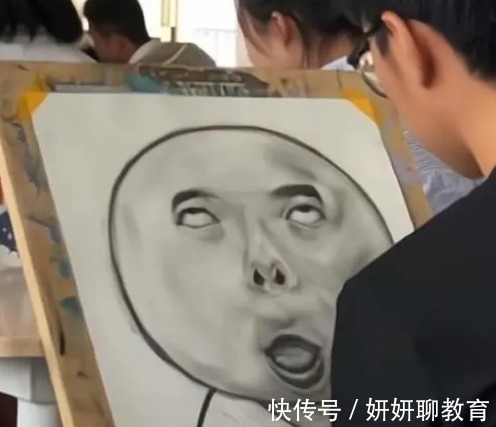放飞自我$美术生“放飞自我”,仿佛“妖魔鬼怪”现原形,老师:你是魔鬼吗