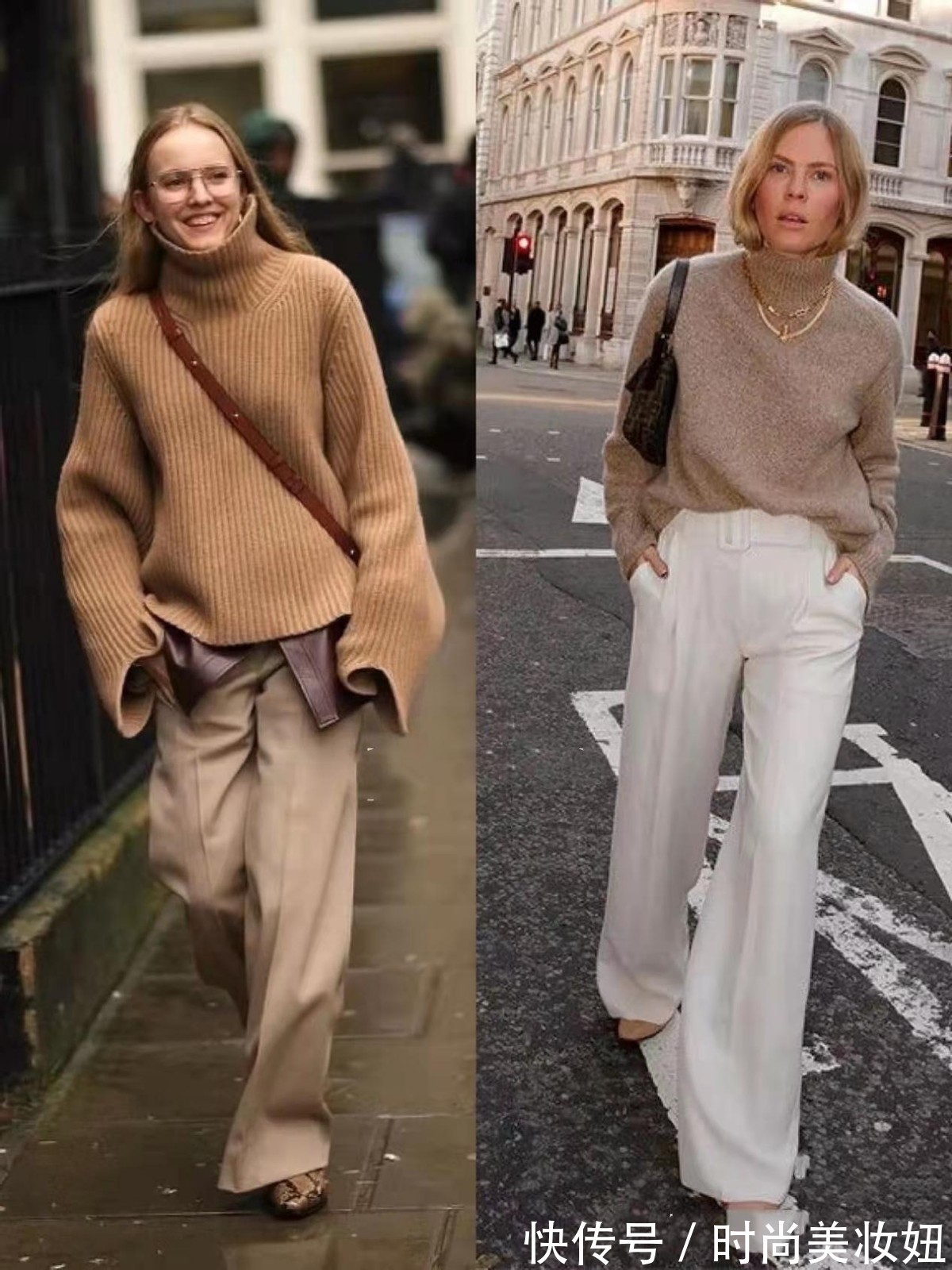 休闲裤 “毛衣+长裤”才是早春该有的穿搭,简单大方又洋气,气质也高级