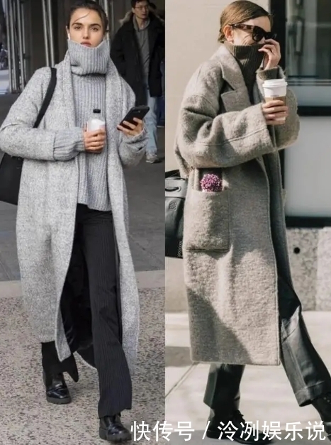 中年的女人,穿大衣少配打底裤,学学明星的“气质”穿法,很减龄