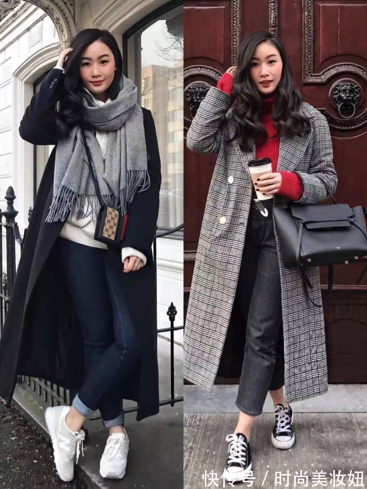 时尚博主 谁说小个子不能穿“长大衣”,看这位时尚博主的搭配,显高又高级