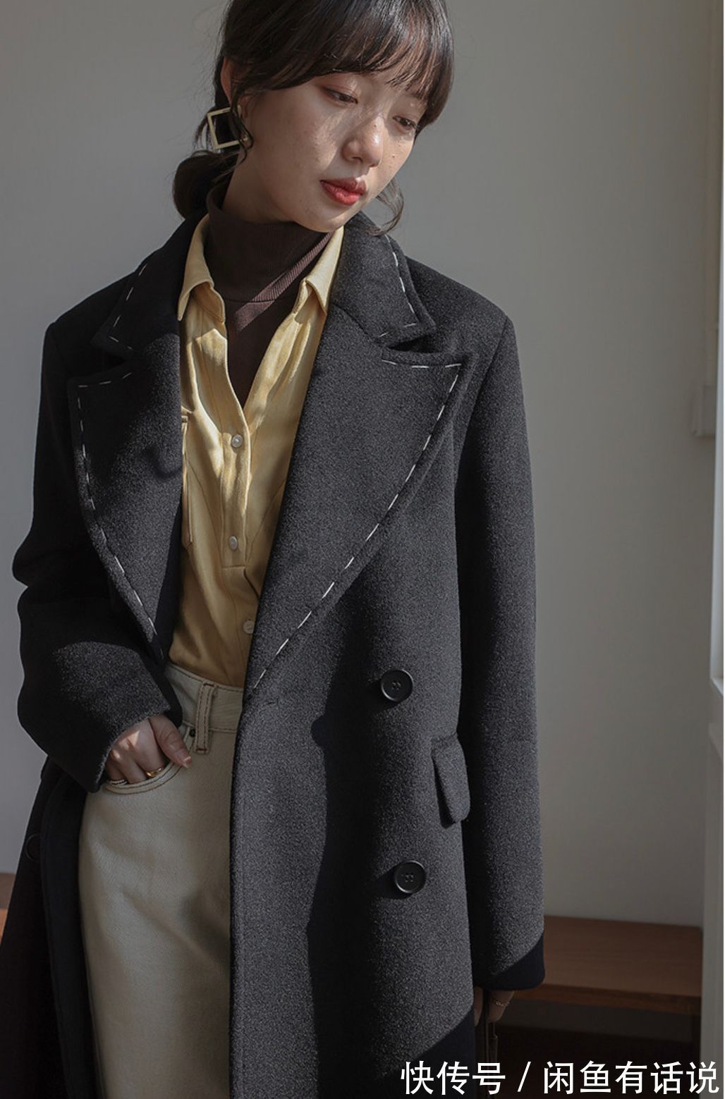 冬天|冬天火了一种衬衫叫“假两件”,做叠搭时髦又省事,关键还提气质