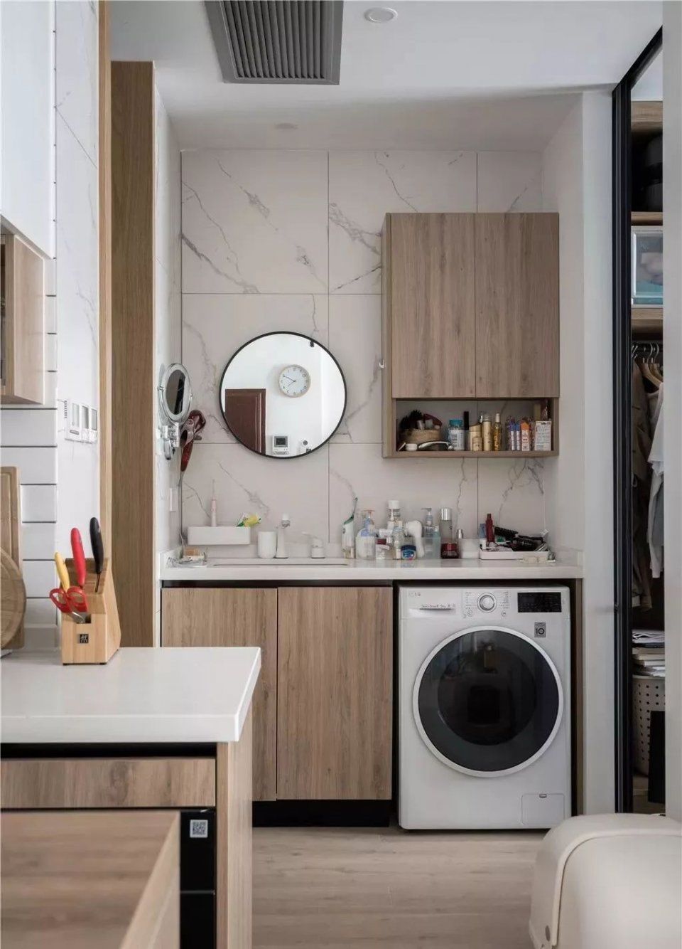 书房|45㎡日式单身公寓，不仅拥有阳光大书房，还有步入式衣帽间！