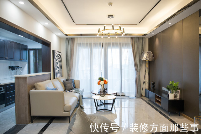 开放式|115平黑白灰现代风三居室,简洁时尚景致别样