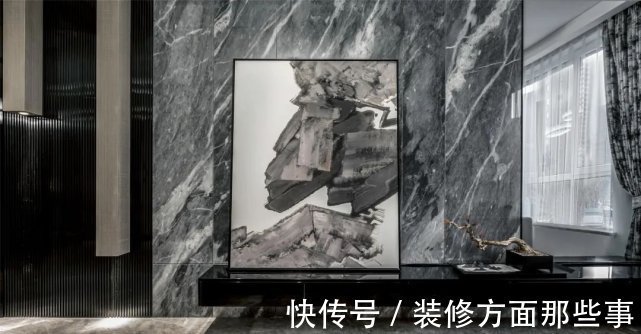 装饰|125㎡现代中式,稳重空间一抹红,点亮空间端庄感!
