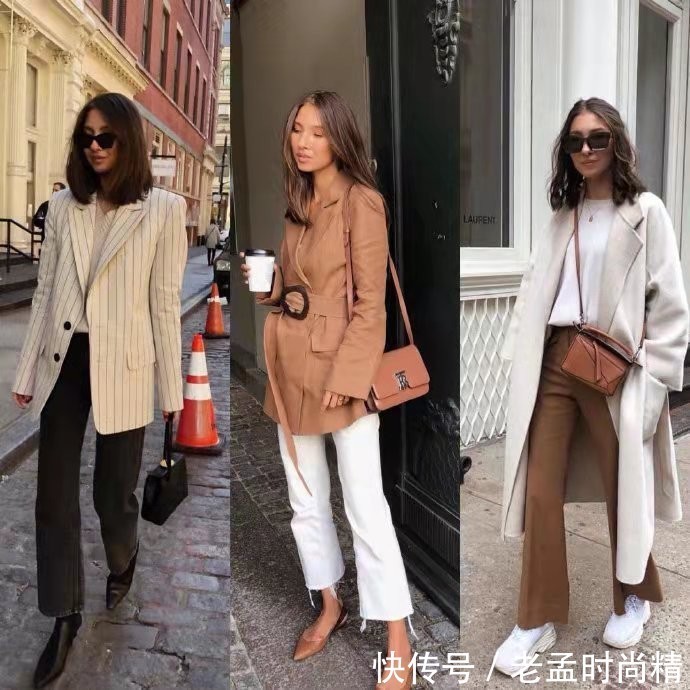 西装外套|秋天要穿出女人的气质和风度!简约的都市风穿搭