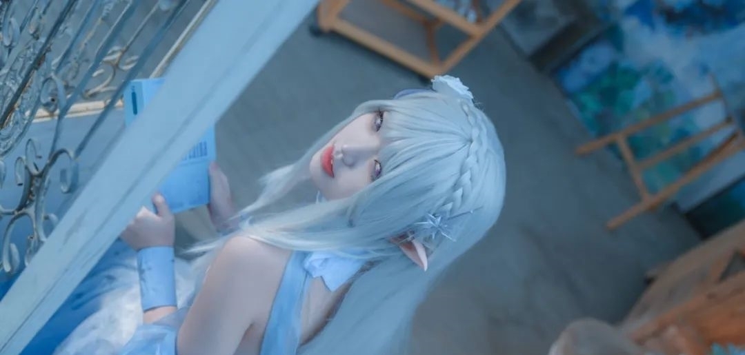 水晶礼服|cos:水晶礼服艾米莉亚cos正片@雪夜夜,唯美公主