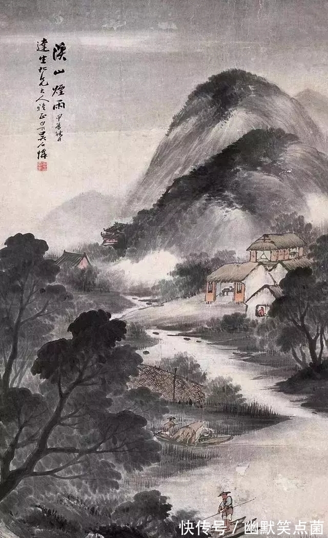 烟雨蒙蒙$海派山水画大家｜吴石仙的烟雨蒙蒙