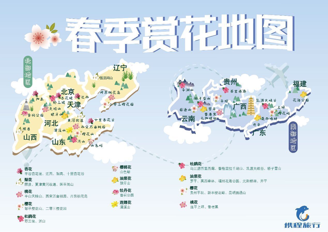 崂山|全国赏花游地图公布，山东七大景区不容错过