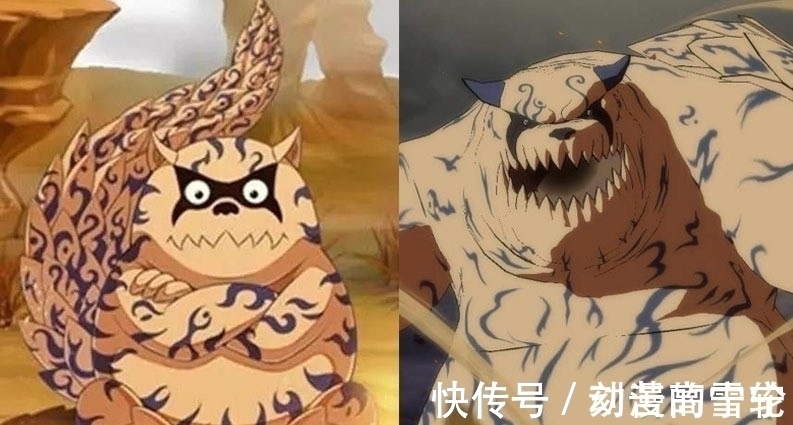尾兽|火影忍者:九只尾兽小时候和现在对比,你最想养哪一只?