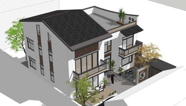 新中式|別墅設計農村新中式別墅，追求高品質生活，打造休閑娛樂空間！