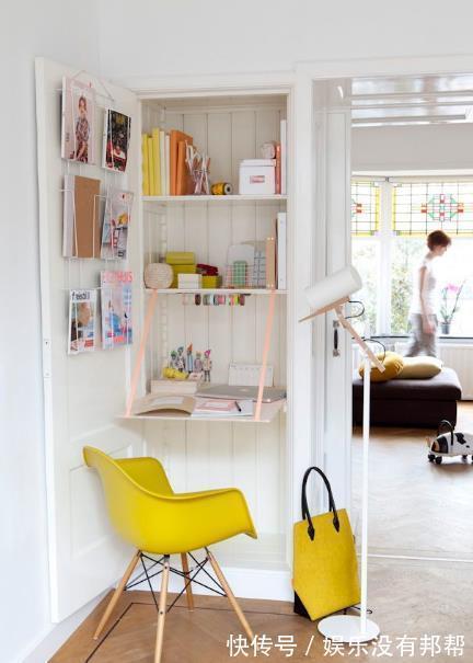 小户型|用一面墙打造一个书房,小户型有个书桌就够用了!省了整整一间房