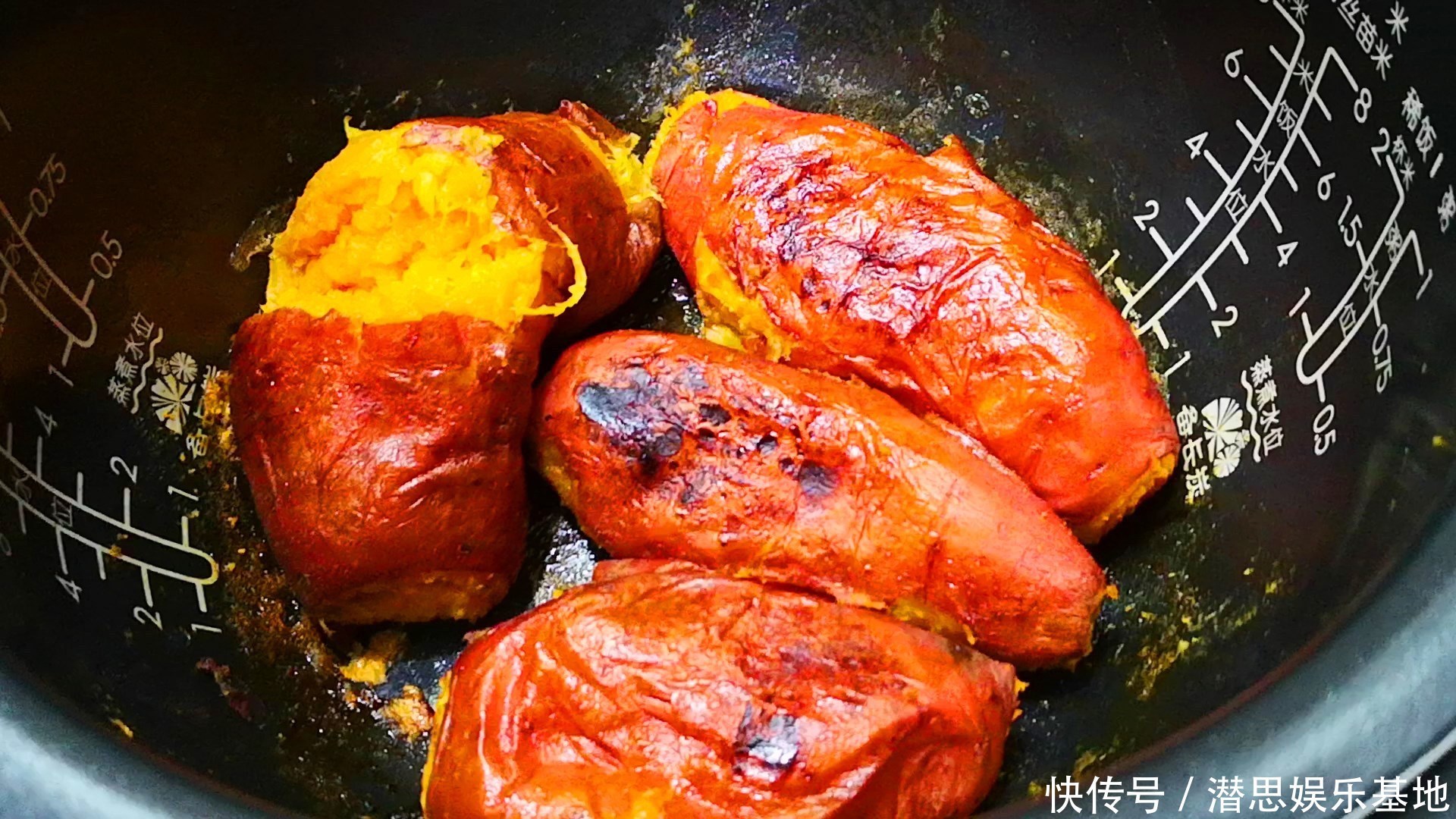 简单|原来烤红薯如此简单,往电饭锅里一扔,香甜还流糖汁,比买的好吃