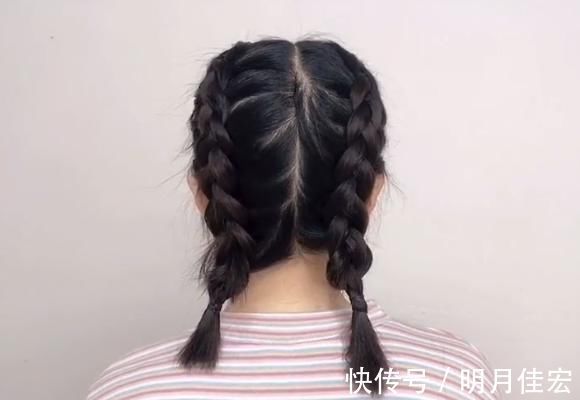 理发店 短发女学生编了款新发型后,效果有点出人预料,网友:比去做头发还强