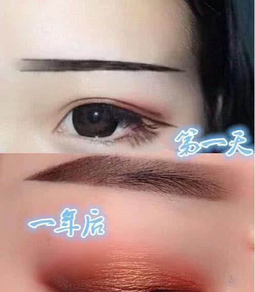 口红|第一天化妆VS一年后,画眼线手一直在抖,网友交给时间来帮你