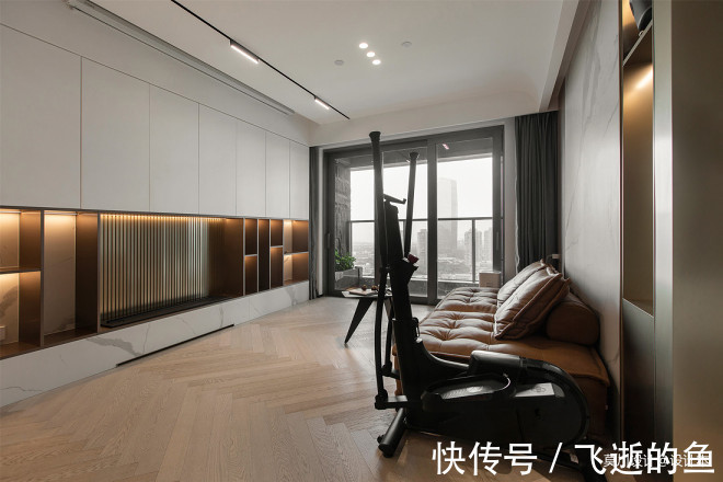 空间|黑白灰调性,三室改两室,三分离设计